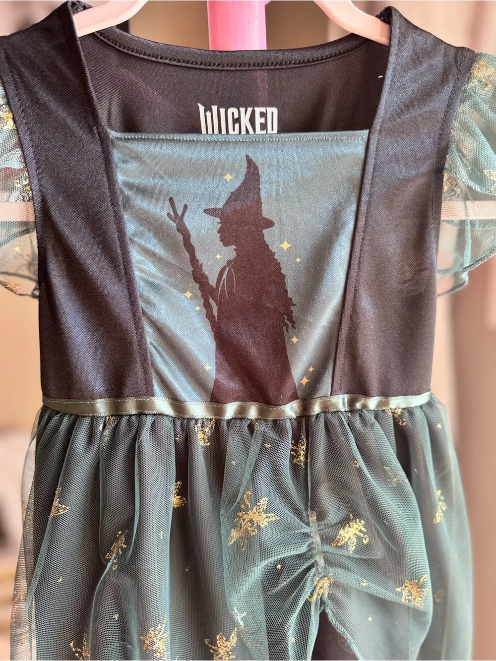 Girls' Green & Black Witch Costume Dress